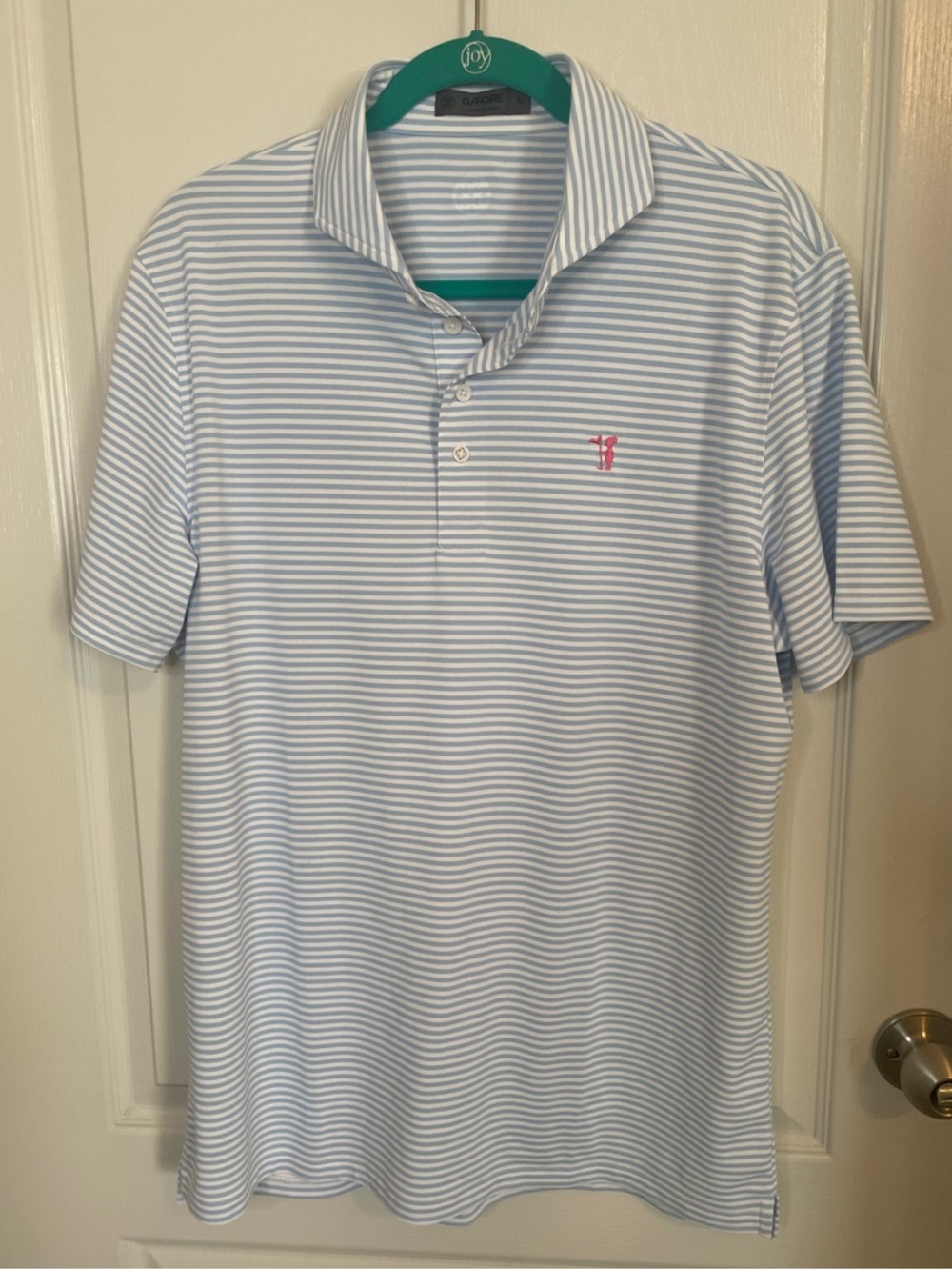 G/Force Men's Golf Performance Polo Striped NWOT Large